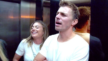 Malia White Lets One Rip in the Elevator