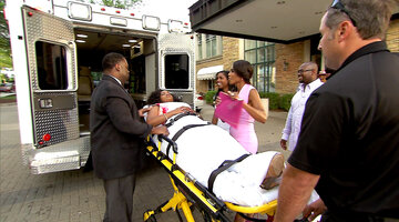 Dr. Heavenly Enters a Party in an Ambulance
