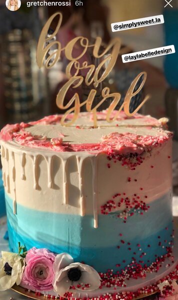 Gretchen Rossi Gender Reveal Cake Pictures