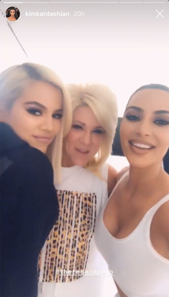 Khloe Kardashian, Theresa Caputo and Kim Kardashian