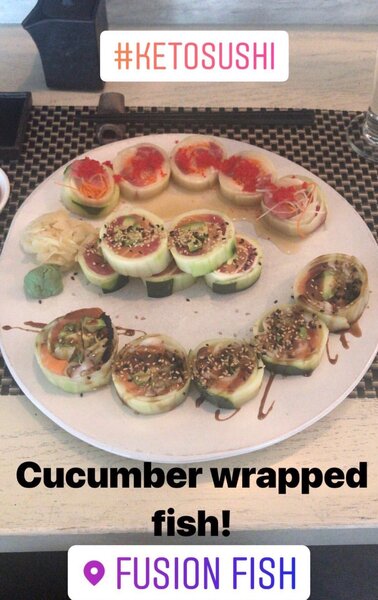 Ryan Culberson Instagram: Keto Sushi