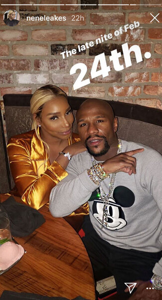 Nene Leakes at Floyd Mayweather's Birthday Party in Los Angeles