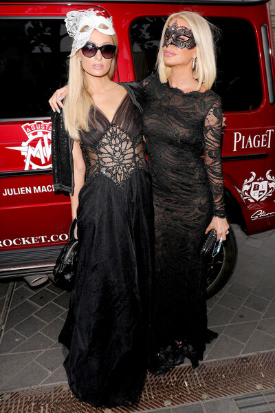 Paris Hilton and Caroline Stanbury