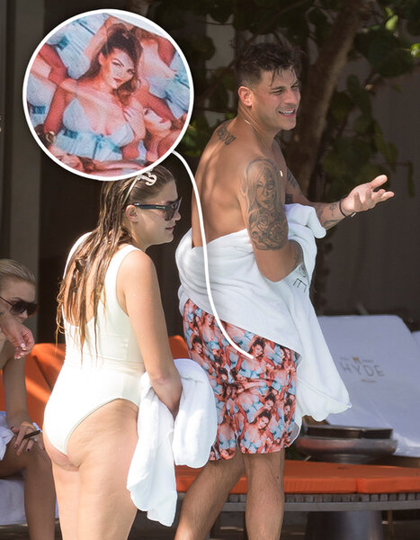 Jax Taylor Wears Swim Trunks With Brittany Cartwright's Face on Them