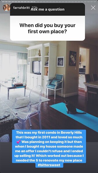 Farrah Aldjufrie's First Beverly Hills Apartment: Photo | The Daily Dish