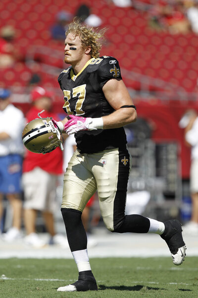 Jeff Charleston Playing Football for the New Orleans Saints