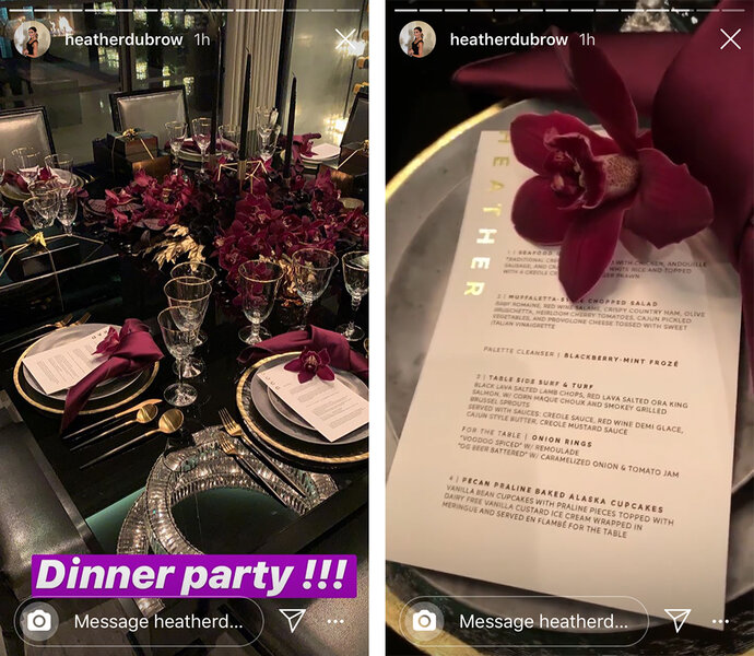 Heather Dubrow Dinner Party 1