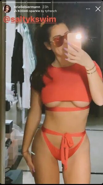 Brielle Biermann Red Bikini