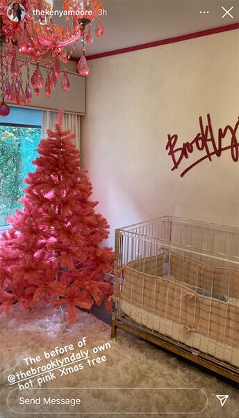 Kenya Moore Brooklyn Pink Tree 1