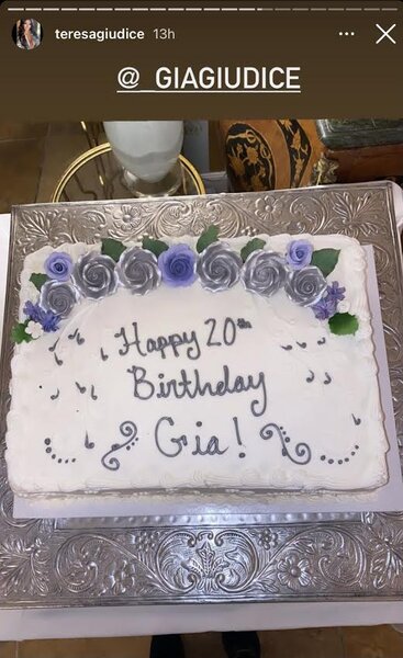 Gia Giudice 20th Birthday Cake