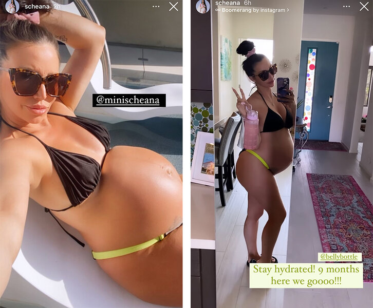 Pregnant Scheana Shay's 9 Month Baby Bump in String Bikini