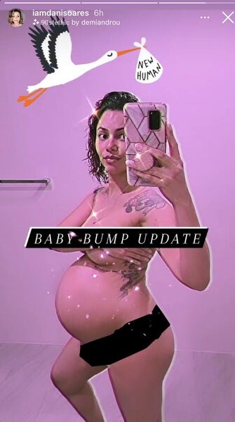 Dani Soares Bares Baby Bump