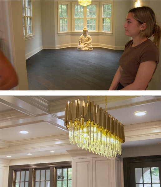 Living room and ceiling lights in Teresa Giudice's home on the Real Housewives of New Jersey Season Season 13