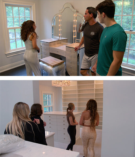 Teresa Giudice, Louie Ruelas and their children view their home on the Real Housewives of New Jersey