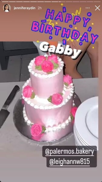 Jennifer Aydins Daughter Gabby 15th Birthday Cake 2