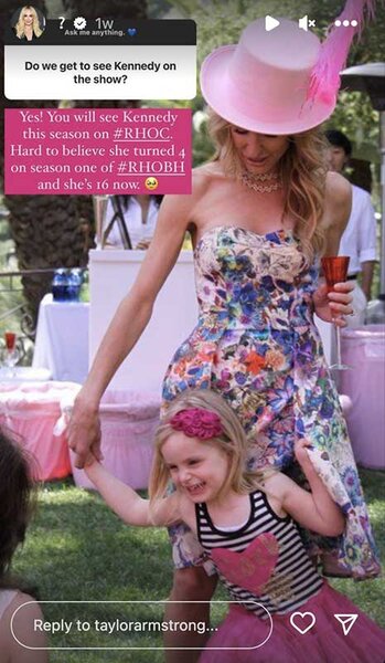 Daily Dish Rhobh Taylor Armstrong Daughter Kennedy Filming 01