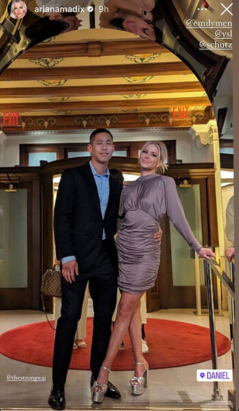 Ariana Madix's night out look with Daniel Wai.