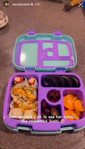 A lunch box that Wendy Osefo prepared for her daughter’s first day of school.