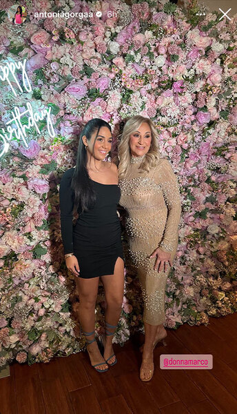 Antonia and Melissa Gorga pose for a photo together