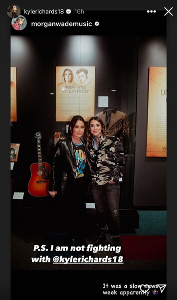 Kyle Richards and Morgan Wade together at the Country Music Hall of Fame.