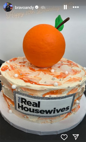 The Real Housewives of Orange County's 18th Anniversary cake.