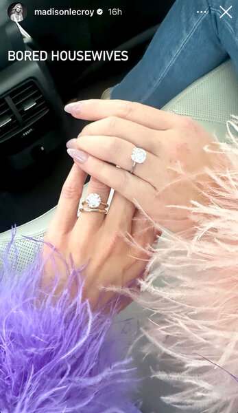 Madison Lecroy's engagement ring and wedding ring.