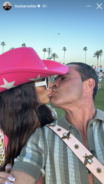 Teresa Giudice and Louie Ruelas attend Coachella 2024