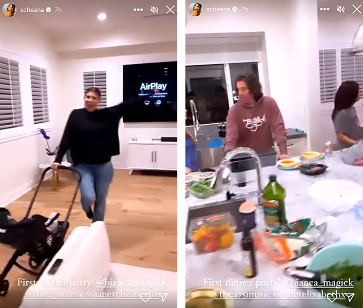 A series of images of a party at Scheana Shay's new house.