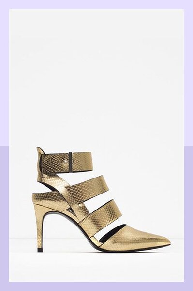 Perfect gold heel Comfortable, 1.5-2in heel Feels... - Depop
