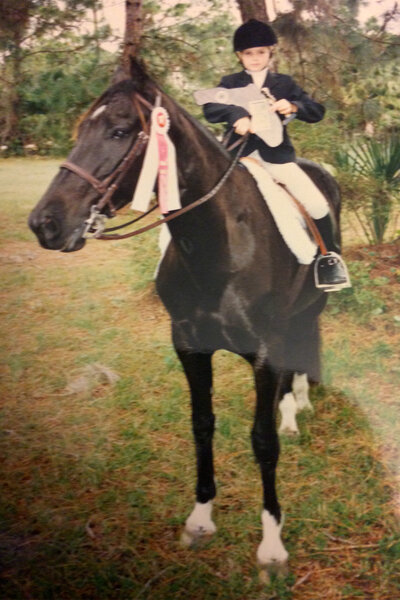 Ariana Madix riding a horse