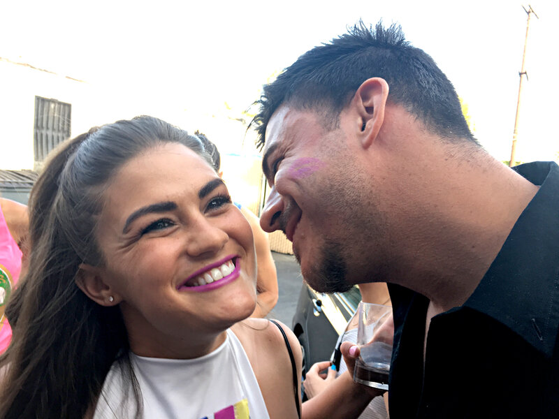 Jax Taylor and Brittany Cartwright smile while taking a selfie