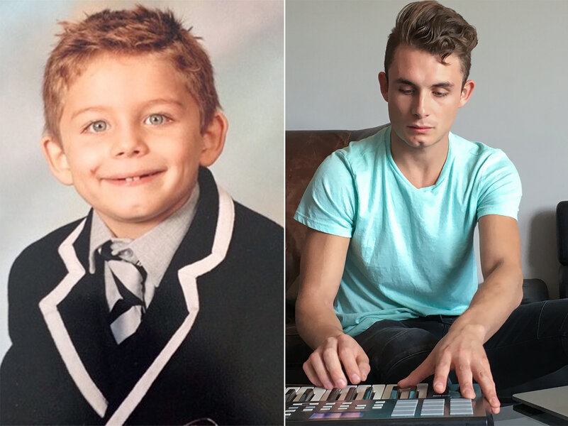 James Kennedy as a child and as an adult