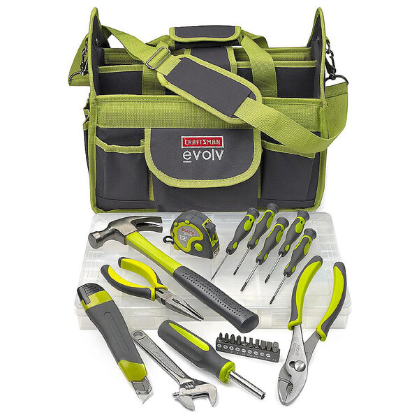 Craftsman+Evolv+83+Pc.+Homeowners+Tool+Set+With+Bag for sale online