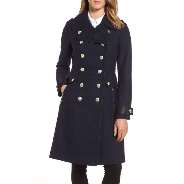 Meghan Markle's White Belted Coat, Navy Coat | The Daily Dish