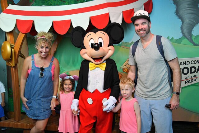 Alesandra Dubin and family at Disneyland