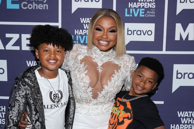 Phaedra Parks with her two sons Ayden and Dylan Nida.