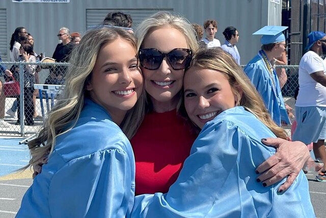 Shannon Storms Beador wraps her arms around daughters Stella and Adeline.