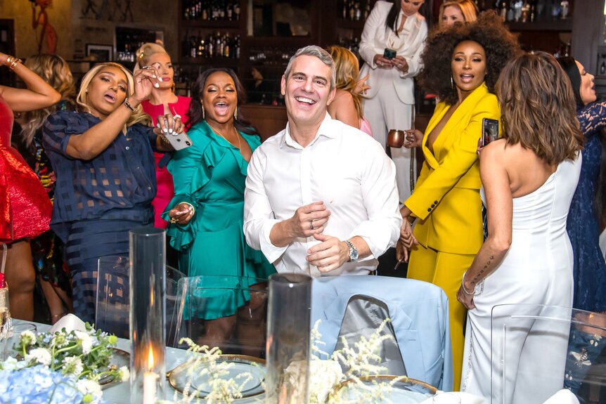 Phaedra Parks with Real Housewives at Andy Cohen's Baby Shower