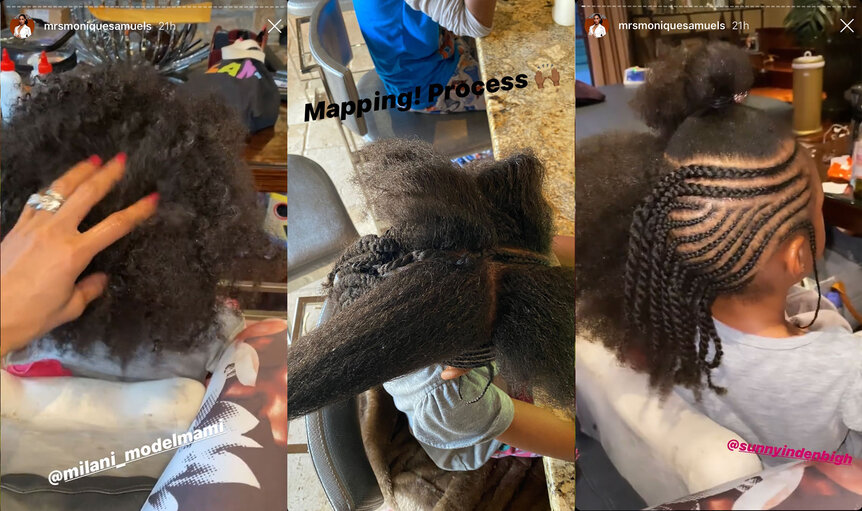 Monique Samuels Daughter Braid Hair 01