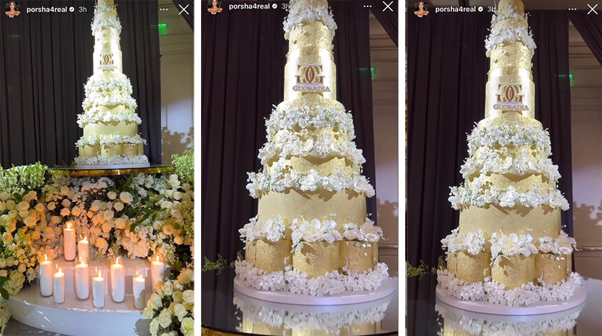 Style Living Ig Porsha Williams Simon Guobadia Wedding Cake 1