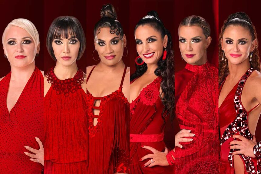 Split image of the Dancing Queens Season 1 Cast