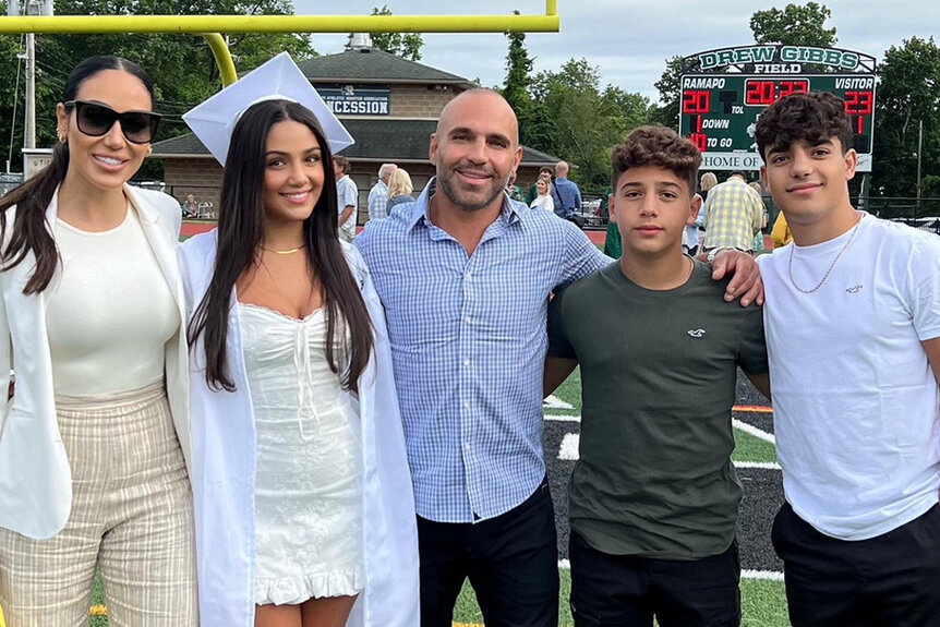Melissa Gorga, Antonia Gorga, and Joe Gorga are seen at Antonia’s high school graduation.