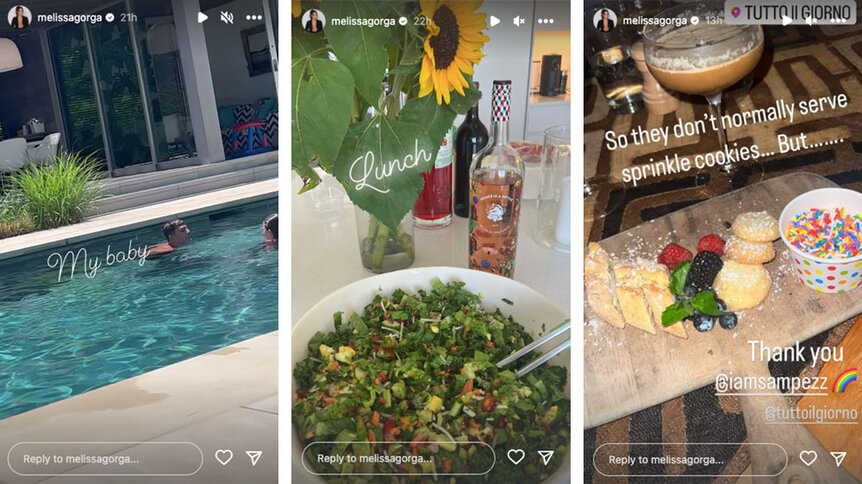 A series of images from Melissa Gorga's Summer.