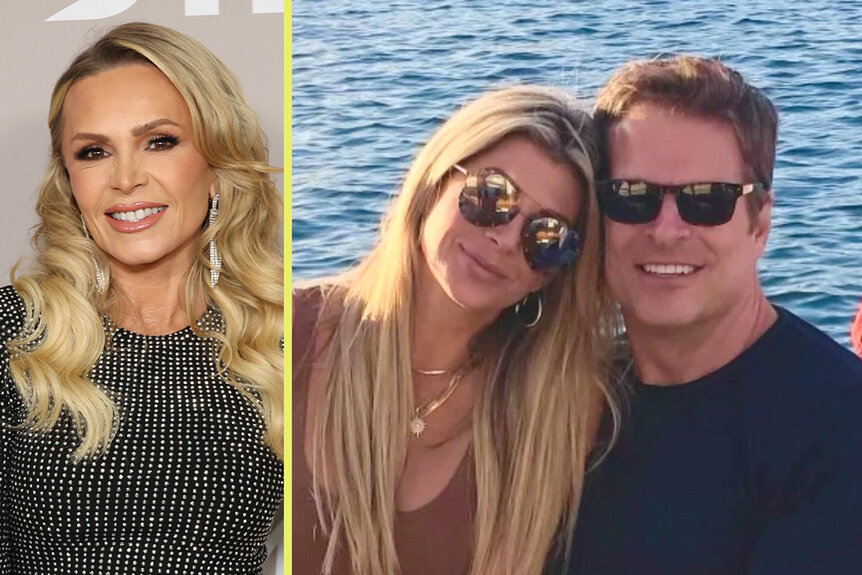 Split of Tamra Judge a Variety event and Alexis Bellino with John Janssen on a boat.