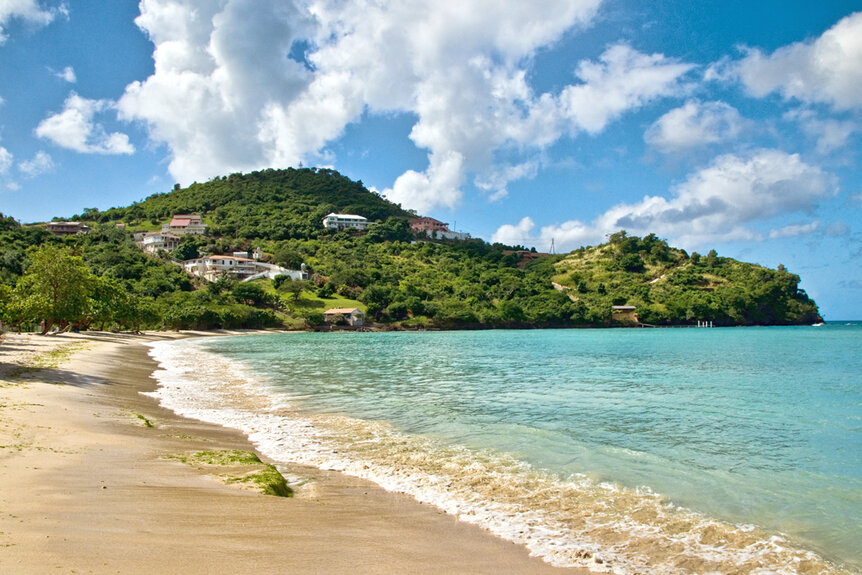 Mourne Rouge Beach on the Island of Grenada.