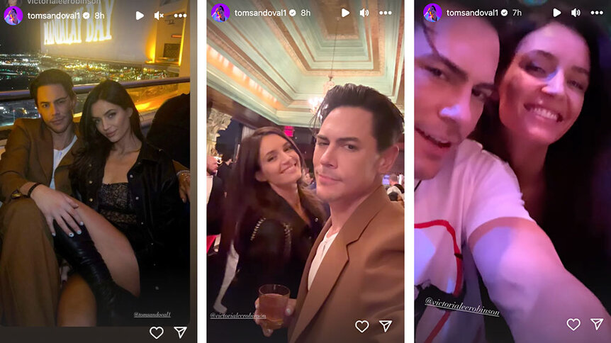 A series of Tom Sandoval and Victoria Lee Robinson out in Las Vegas together