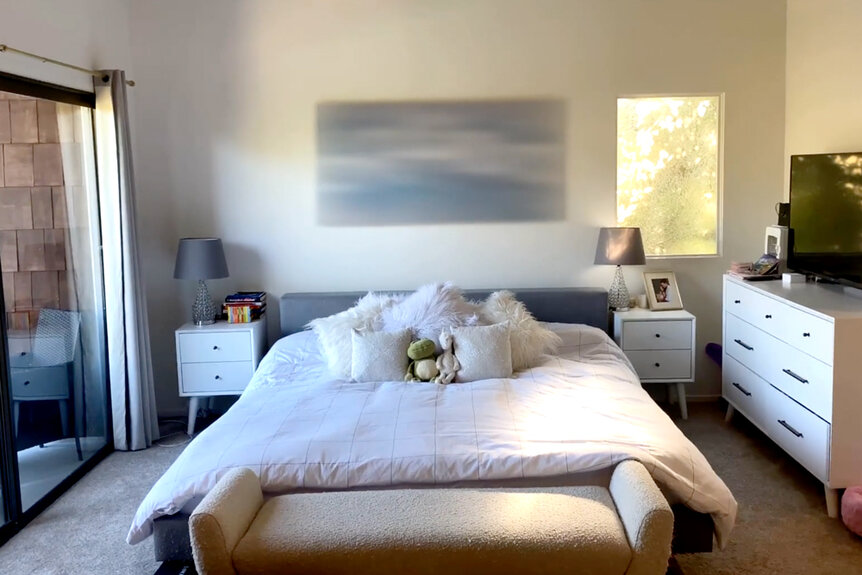 Scheana Shay and Brock Davies bedroom in their home