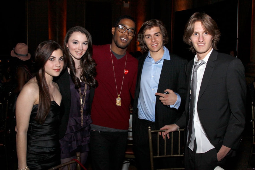 The cast of NY City Prep at a party together