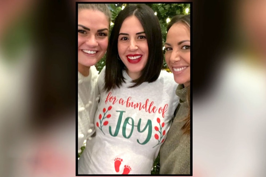 Michelle Lally while pregnant during cristmas with Brittany Cartwright and Kristen Doute